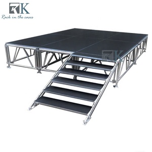 Plataforma de Escenario Portátil de Aluminio, Escenarios Móviles con Altura Ajustable y Capacidad de Carga de 750 kg/m² - Product Image 1