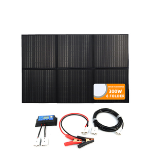 แผงโซลาร์เซลล์แบบยืดหยุ่นคุณภาพสูง 300W 24.8V พับได้ ประสิทธิภาพ 21% สีดำ ชุดระบบโซลาร์เซลล์ ชุดอุปกรณ์ชาร์จพลังงานแสงอาทิตย์ - Product Image 3