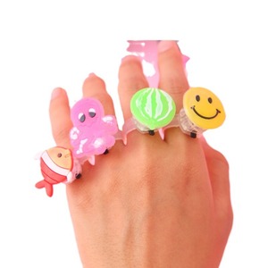 Light Up Finger <b>Rings</b> Soft <b>Rubber</b> Glow Toys For <b>Kids</b> And Youth Unisex Party Fun - Product Image 4