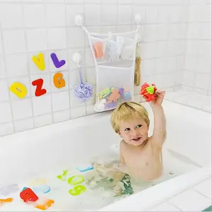 아기 목욕 장난감 보관 욕조 장난감 교수형 메쉬 장난감 홀더 흡입 접착 후크