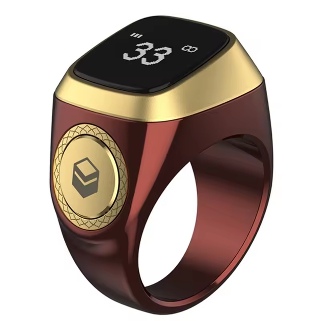 Muslim Smart Tabish Ring Multifunctional Smart Ring Button Ring for Count Time