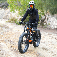 Vélo de montagne électrique à grandes roues, batterie 52v 1500w, cadre en acier carbone 9 vitesses, vélo électrique