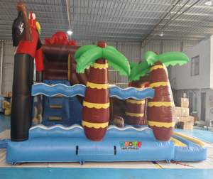 KUOYE Château Gonflable Pirate <span class=keywords><strong>Chasse</strong></span> au Trésor avec Toboggan pour Enfants - Vente Flash - Product Image 3