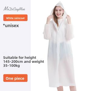 Ensemble <span class=keywords><strong>de</strong></span> ponchos <span class=keywords><strong>de</strong></span> <span class=keywords><strong>pluie</strong></span> jetables en EVA, longs, intégraux, anti-tempête, pour hommes et femmes, taille standard, transparents, portables, épaissis - Product Image 6
