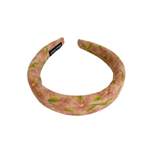 Vintage automne hiver tête accessoires maquillage éponge rembourré bandeau cheveux bande fleur tissu tissu bandeau pour femmes filles - Product Image 6