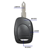 Clés de véhicule intelligentes non coupées NE73 pour Renault Clio Master Twingo Kangoo Scenic Espace, coque de clé à distance avec puce ID46 PCF7946