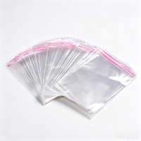 Sachets en plastique transparent OPP autocollants en gros, haute transparence, pour l'emballage de petits objets artisanaux, bijoux et accessoires cadeaux