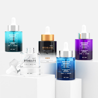Flacons Compte-Gouttes en Verre Ambré 10 ml 20 ml 30 ml, Bouteille d'Huile Essentielle, Flacon Cosmétique Givré Personnalisable 30 ml 50 ml