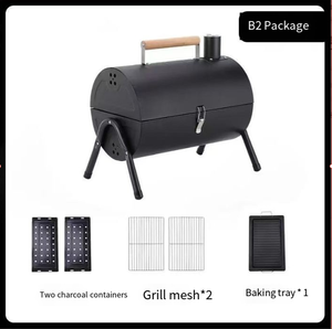 شواية ينان للتخييم والشواء في الهواء الطلق، مزدوجة الجوانب، بدون دخان، تعمل بالفحم، قابلة للطي، متعددة الاستخدامات للمنزل والتخييم - Product Image 2