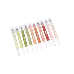 Marca-iluminador em gel colorido pastel, destaques para brilho em gel cores variadas