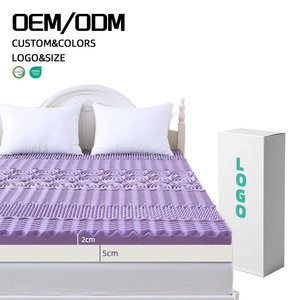 Sản phẩm mới tùy chỉnh mật độ cao công nghệ làm mát bộ nhớ bọt nệm kize kích thước topper hypo-gây dị ứng giường nệm topper - Product Image 1