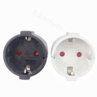 Adaptateur secteur européen 16A 250V, connecteur Schuko type F, prise Schuko, compatible France, Allemagne, Corée, Russie