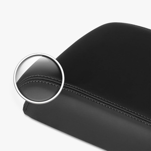 Dodge Armrest Box Cover 1VT06DX9AI <b>Black</b> Leather Storage Center <b>Console</b> Fitment - Product Image 2