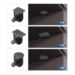 Zinc Alloy Shelf Support Three In One Single Layer Cabinet Connector For <b>Wardrobe</b> Bookshelf Storage Rack Easy Installation - Product Image 2