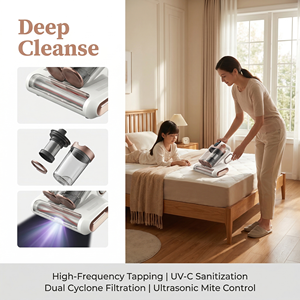 Aspirateur anti-acariens sans fil Liberbot HT, moteur sans balais, 70W, 90 min d'autonomie, pour matelas et lit, élimination de la poussière - Product Image 3