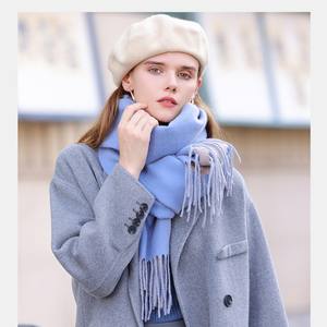 BESTELLA nueva moda adulto suave <span class=keywords><strong>Fanon</strong></span> bufanda Lisa espesar borla chal para Otoño Invierno hecho de poliéster-disponible para venta al por mayor - Product Image 2