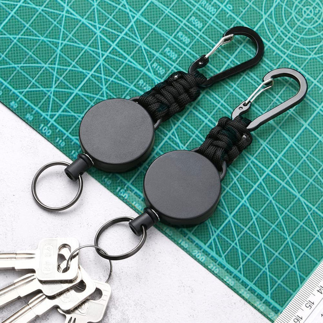 Anti-Theft Crossbody Retractable ABS & Zinc Alloy Phone Tether Lanyard with Carabiner Anti-Drop Leash for Outdoor