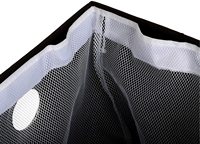 Panier à linge pliable en tissu Oxford avec couvercle, poignées en fer, à un niveau, pour salle de bain, salon, organisateur de vêtements