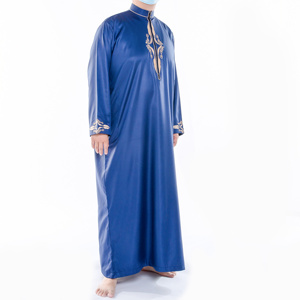 دروبشيبينغ ملابس إسلامية طويلة بغطاء رأس للرجال عباية مغربية دبي ثوب عربي إسلامي ثوب رجالي رداء صلاة فستان إسلامي - Product Image 6