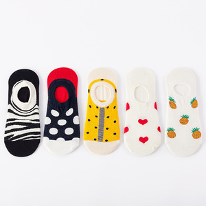 2025 verano moda dibujos animados antideslizantes <span class=keywords><strong>calcetines</strong></span> cortos divertidos 100% algodón No Show Boat tobillo corte bajo Meias <span class=keywords><strong>calcetines</strong></span> <span class=keywords><strong>invisibles</strong></span> hombres mujeres - Product Image 4