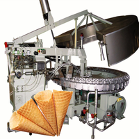 Machine automatique de fabrication de cônes de crème glacée Stroopwafel comestible pour gaufres à sucre roulés et rouleaux d'oeufs