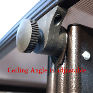 Columpio moderno de policarbonato de 2 plazas para patio con hierro forjado para jardín, playa, hotel o parque, cojín de verano e invierno incluido - Product Image 4