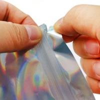 Sachet refermable personnalisé en PET/ALU/PE, imprimé par gravure, holographique, résistant à l'humidité, de qualité alimentaire, pour nouilles et gelée