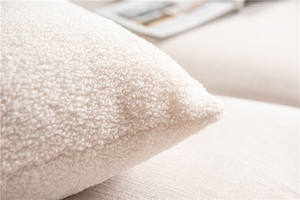 Cojines decorativos para el hogar modernos cuadrados 45X45CM <span class=keywords><strong>funda</strong></span> de cojín de piel sintética de oso de peluche suave - Product Image 5