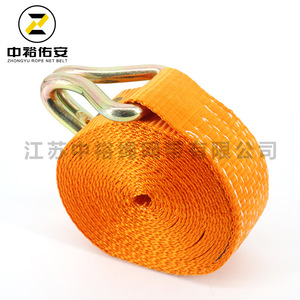 สายรัดเชือกจงหยู ขนาด 3 นิ้ว 8 ตัน สายรัดสินค้า โพลีเอสเตอร์ สำหรับรถบรรทุก ใช้สำหรับมัดและรัดสินค้า - Product Image 2