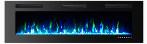 <span class=keywords><strong>Chimenea</strong></span> Eléctrica Moderna de Pared con Control Remoto, 13 Colores de Llama, con Calefacción para Decoración del Hogar - Product Image 4