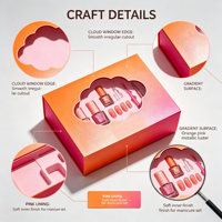 Boîte cadeau personnalisée en papier pour vernis à ongles et kit de manucure