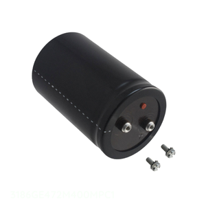 Distribuidor Autorizado, Condensador de Montaje en Chasis de 4700 uF, CAP ALUM 4700UF 20% 400V SCREW 3186GE472M400MPC1 - Product Image 1