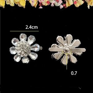 Vente en gros de boucles de chaussures en cuir amovibles personnalisées avec strass boucles en cristal épingles ornements de décoration pour chaussure - Product Image 4