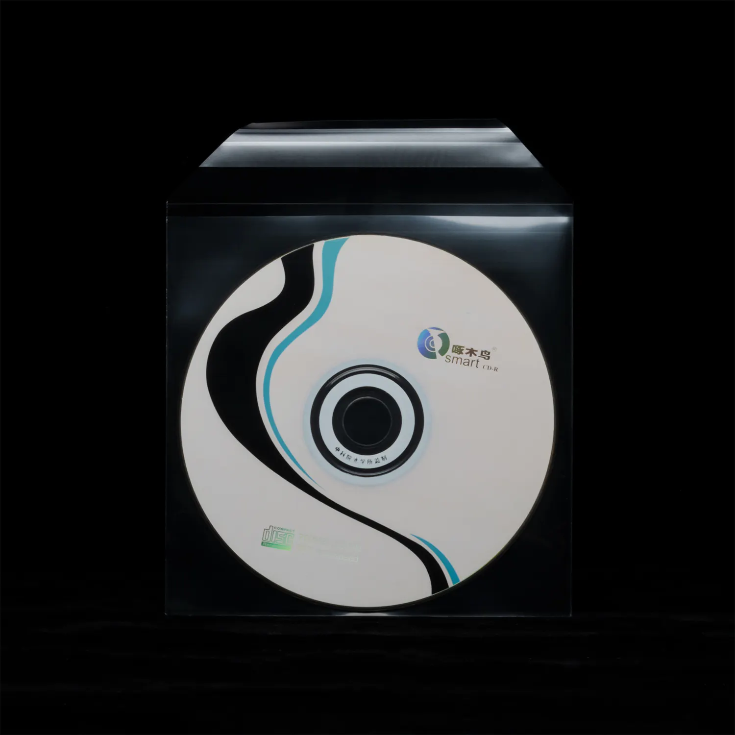 Nắp kéo rõ ràng PP nhựa CD DVD tay áo với nắp bảo vệ Bìa