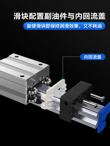 Airtac khách ban đầu thu nhỏ tuyến tính hướng dẫn đường sắt Thanh trượt đường sắt LRM-5/7/9/12/15-N/L-H/P - Product Image 5