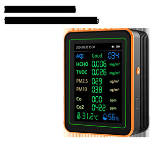 Portable Air Quality Monitor With Formaldehyde Co2 Pm2.5 Detection Lcd Display For Indoor Use - Product Image 1