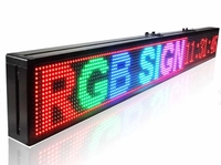 P10 extérieur polychrome 128*48cm panneau LED écran de défilement LED écran d'affichage défilant LED signe écran d'affichage