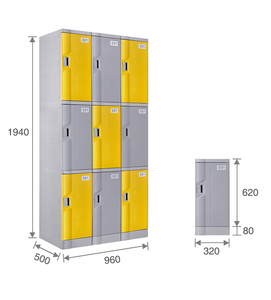 Toppla văn phòng tập thể dục hành lý Tủ lưu trữ tủ nhựa hoạt động ngoài trời tủ khóa Tủ hồ sơ tủ khóa - Product Image 3
