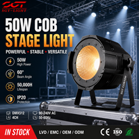 Projecteur LED COB 50W Bi-couleur 2-en-1 4 canaux avec lentille acrylique 60 degrés sans scintillement en aluminium moulé sous pression 50000H AC90-240V pour mariage