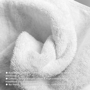Potentes Paños de Limpieza Industriales de Algodón 100% con Alta Absorción de Agua y Aceite, Paños Blancos para Limpieza - Product Image 4