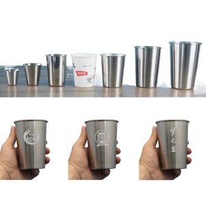 Promotion : Tasse multifonction sans poignée en acier inoxydable 304 à motif, écologique, avec logo personnalisé - Product Image 2