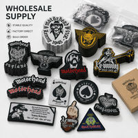 Écussons brodés vintage de groupe de rock heavy metal, badges thermocollants ou à coudre pour vestes, adaptés aux vêtements et aux chapeaux