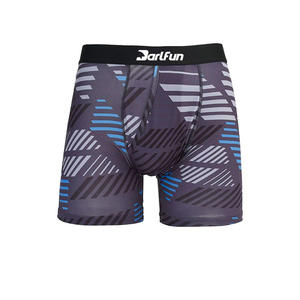 थोक कस्टम प्लस आकार के मुक्केबाजों के कस्टम लोगो पुरुष बॉक्सर के अंडरवियर मुक्केबाजों ने मुद्रित अंतरिक्ष ग्रहों के सामने खुले क्रोच - Product Image 5