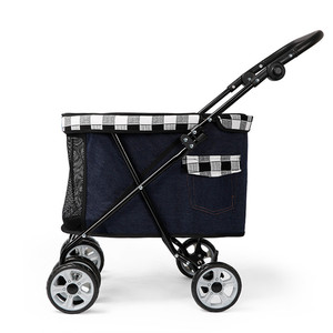 Carrito Para Perro מתקפל נסיעות לחיות מחמד עגלת חתול עגלת Carrier עם 4 גלגלים עבור קטן בינוני כלבים יוקרה כלב חיות מחמד עגלות - Product Image 2
