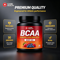 Poudre de BCAA OEM Acides Aminés à Chaîne Ramifiée Mélange de Baies 30 gélules Récupération Musculaire Endurance pour les Sportifs Fabricant