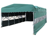Grand entrepôt abri de stockage tente durable toile pliante toiture cadres galvanisés pare-soleil