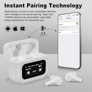 Professional TWS Air G01 In-Ear Sports Earbuds <b>Wireless</b> ANC Noise Cancellation TWS Earbuds LED Digital Display Battery Indicator - Product Image 3