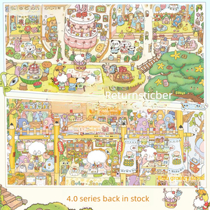1 Paquete de Pegatinas Creativas para Escenas de la Vida Serie 9.0 y 4.0, Pegatinas Divertidas para Cuentas - Product Image 1