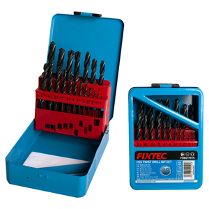 Juego de Brocas FIXTEC HSS 4241 Din338 de 19 Piezas, 1-10 mm, Vástago Recto Universal, FDBG1901K, Juego de Brocas HSS de 19 Piezas, FDBG1901K, FDBG - Product Image 4
