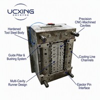 Service de moulage par injection de boîtiers de connecteurs automobiles personnalisés (mâle/femelle) basés sur des dessins, OEM/ODM, en PBT, PPA, Nylon pour faisceaux de câbles